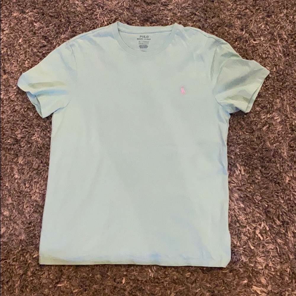 Polo Ralph Lauren Mint Green Tee Shirt Men Medium